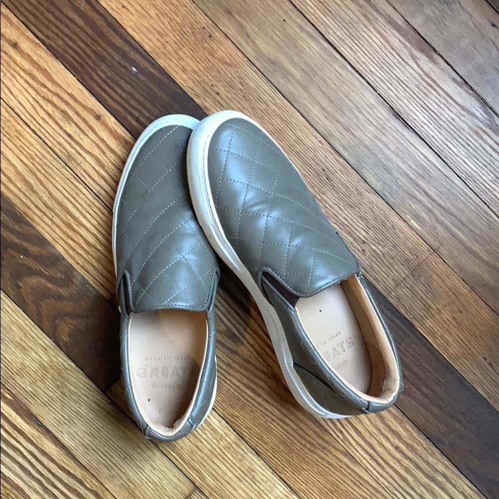 Greats Brooklyn Brown Slip on Sneakers size 8.5
